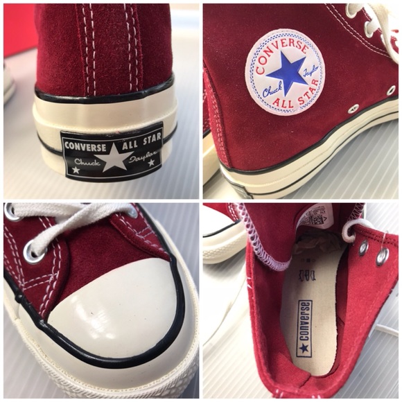 Converse CT 70 HI Vintage Suede Red Dahlia W AUTHE - Picture 8 of 8